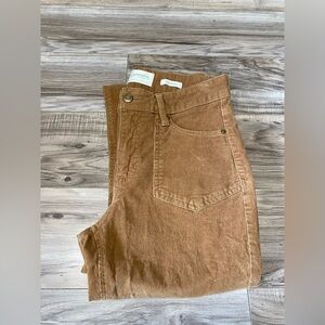 Regeneration By Celebrity Pink Womens Size 9/29 Flare Corduroy Tan Retro Pants